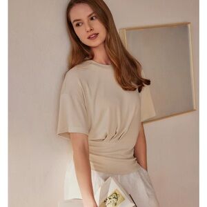 OGL Cream Short Sleeve Women's Top